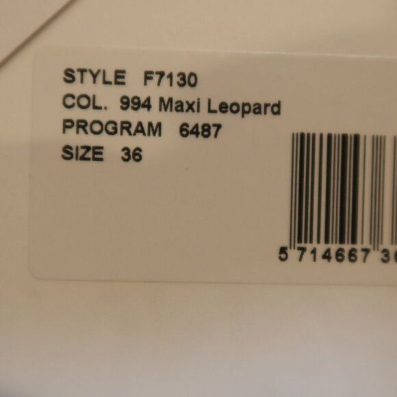 NWT GANNI leopard print top blouse short sleeve semisheer lightweight 36 breezy - Picture 5 of 16